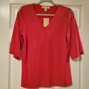 Michael Kors hot pink women's blouse